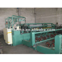 Semi-automatic chain link fencing machine